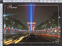 N1139 PARIS L AVENUE DES CHAMPS-ELYSEES ET L ARC DE TRIOMPHE DE L ETOILE ILLUNIME Viaggiata SB